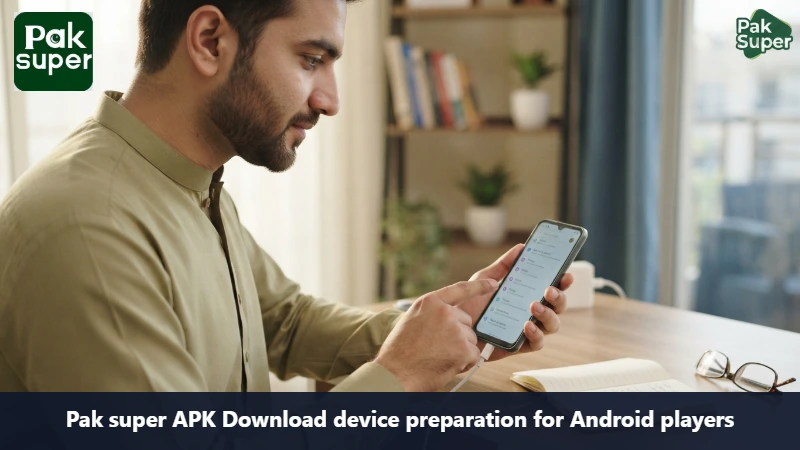Pak super APK Download device preparation for Android players